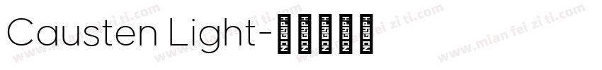 Causten Light字体转换